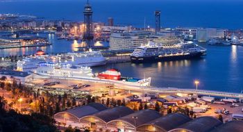 In 2017, cruise ships in Barcelona emitted around 32.8 tonnes of sulphur oxide.