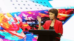 Guest of Honour Low Yen Ling, Minister of State, Ministry of Trade and Industry & Ministry of Culture, Community and Youth at the Shin Min and Bosses Network Learning Cruise 2021.