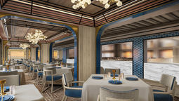 Azure will reflect flavours from around the Mediterranean.