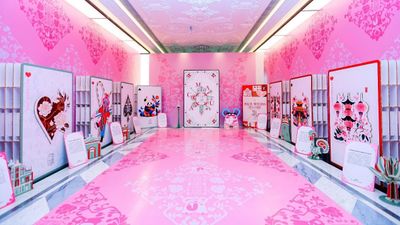The paper art exhibits in the first exhibition area combine elements of Chinese festivals with traditional design, highlighting rich cultural significance.