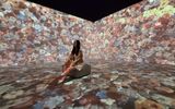 Japonism room featuring Vincent Van Gogh's interactive artwork inspired by Japanese prints.