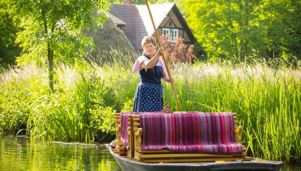 Manuela Filko, a lifelong Lehde resident, has guided Spreewald boat tours for 25 years, sharing regional stories and traditions. Manuela Filko, a lifelong Lehde resident, has guided Spreewald boat tours for 25 years, sharing regional stories and traditions.