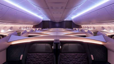 Boeing 787 Dreamliner cabin designs revealed by Riyadh Air.