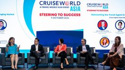From left: Irene Chua, vice president/group publisher, Northstar Travel Group; Ong Hanjie, director, EU Holidays; Jess Yap, founder & Director, Intriq Journey; Dato' Sri Koh Yock Heng, founder & group managing director, Apple Vacations; Xinyi Liang-Pholsena, editorial director, Travel Weekly Asia