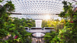 The Rain Vortex in Jewel Changi Airport is the world’s tallest indoor waterfall at 40 metres.