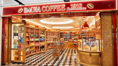 Tourists are attracted to Bacha Coffee’s glitzy packaging and swish stores, inspired by the Dar el Bacha palace in Marrakech.