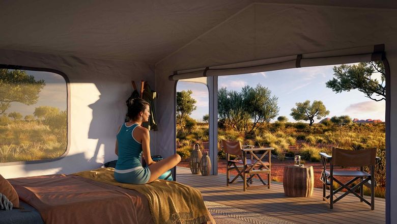 The Uluru-Kata Tjuta Signature Walk guides small groups on a five-day trek through the park, blending cultural education and eco-friendly accommodation.